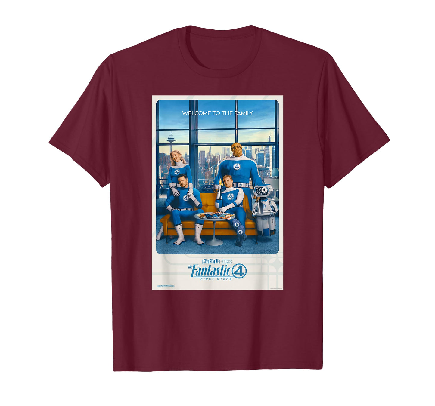 Marvel The Fantastic Four: First Steps Welcome to The Family T-Shirt
