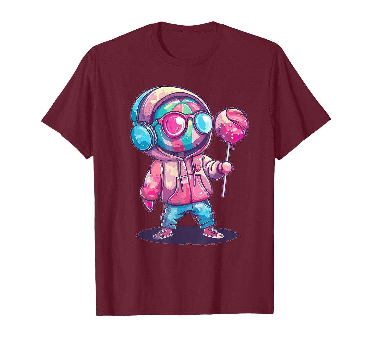 Cute Lollipop With Sunglasses I Kids Lollipop T-Shirt
