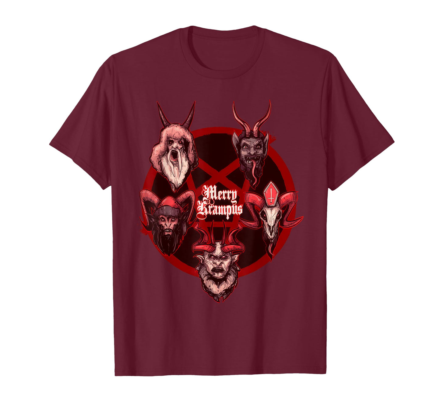 Krampusnacht Christmas Monster Krampus Lover Festive Horror T-Shirt