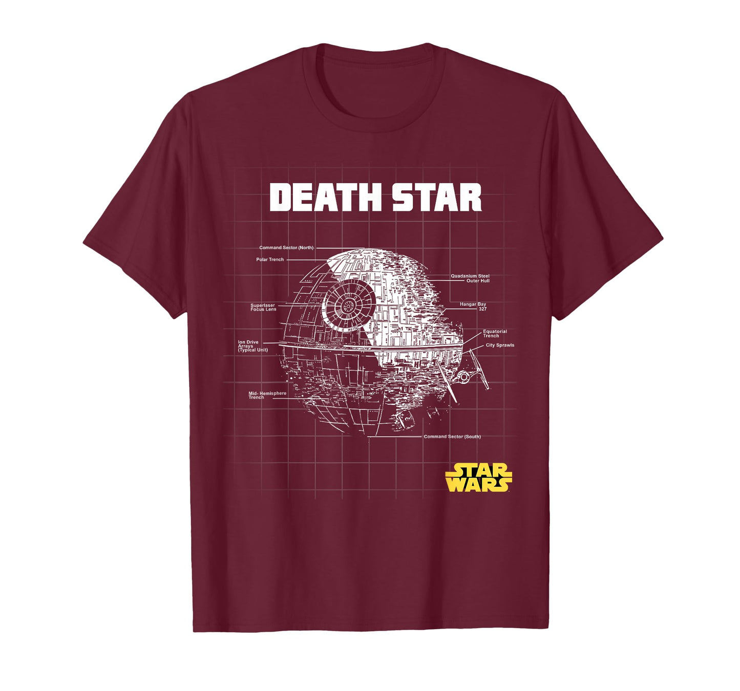 Star Wars Death Star Schematics T-Shirt