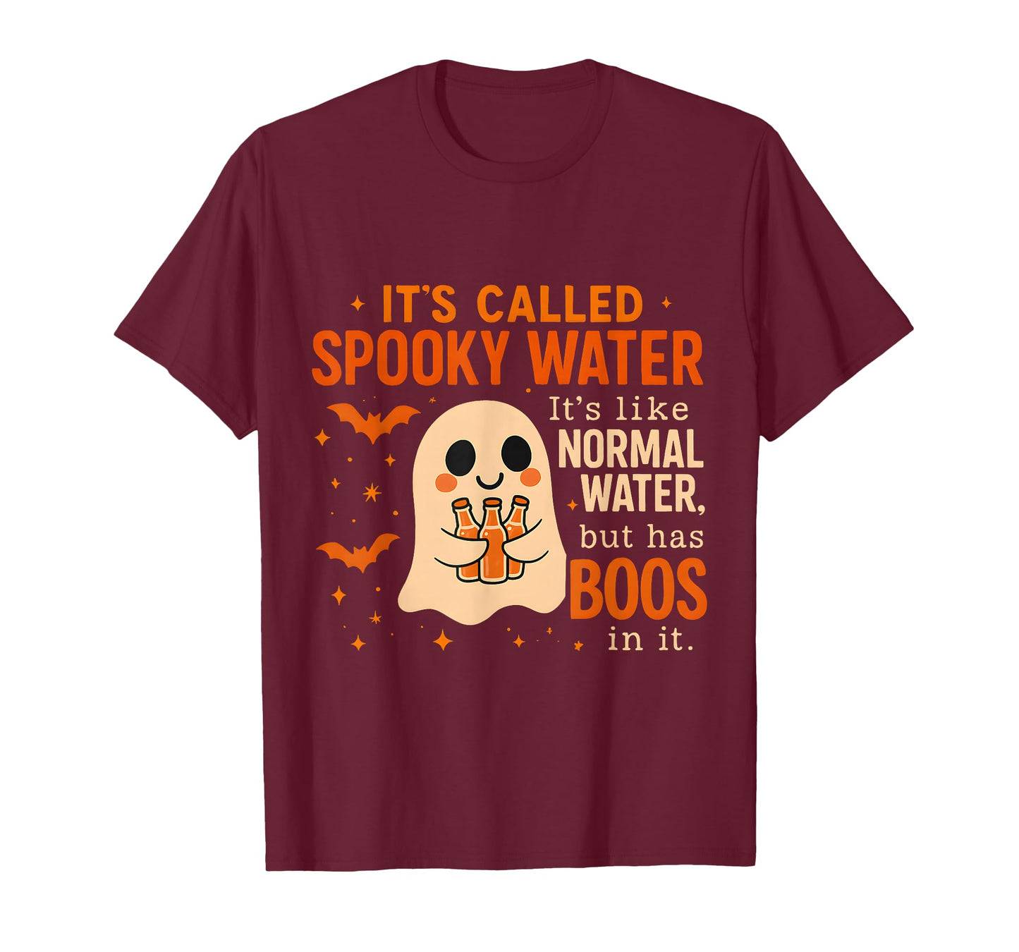 Cute Spooky Water Ghost Pun Funny Halloween Boo T-Shirt