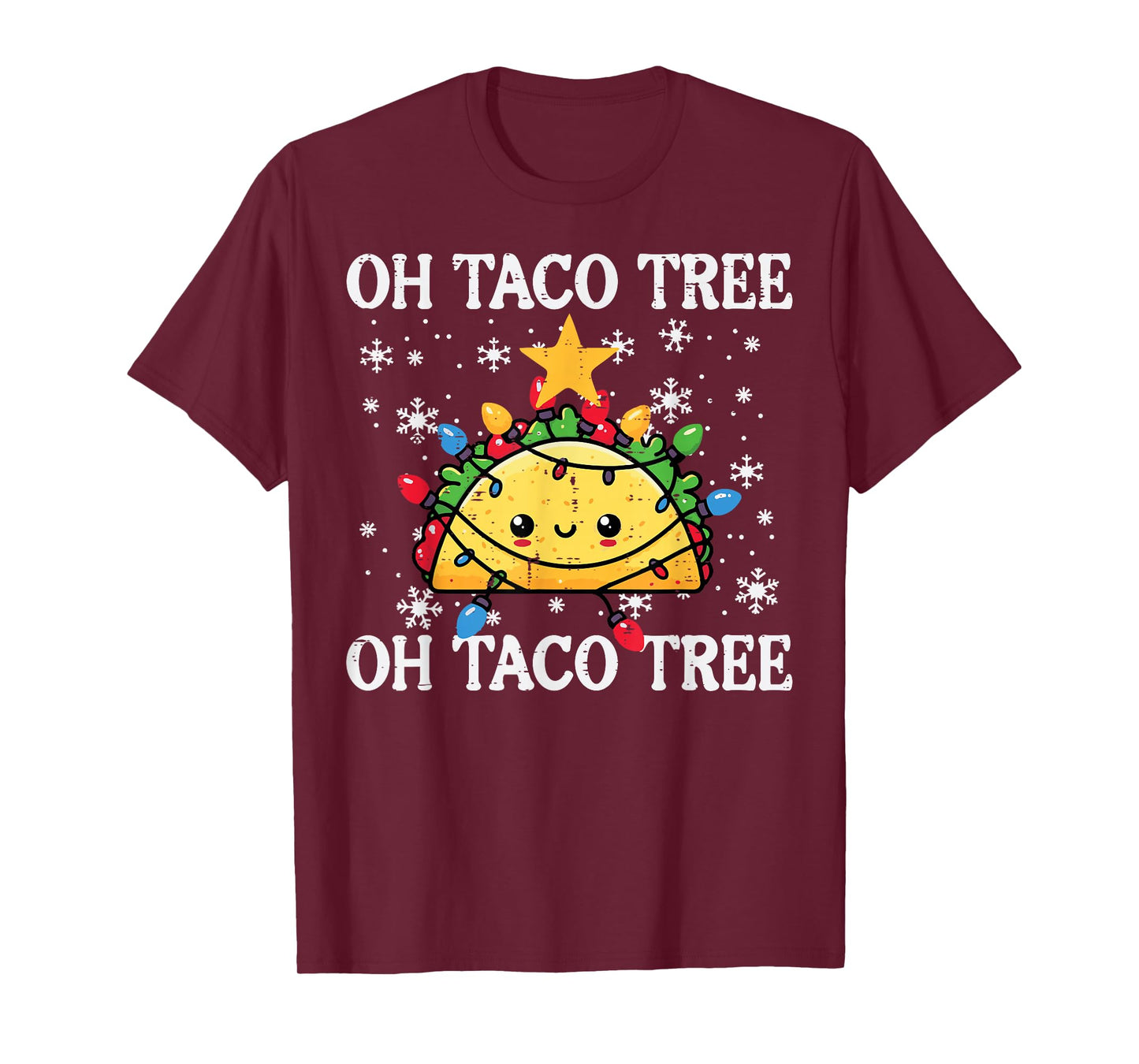 Christmas Oh Taco Tree Xmas Mexican Food Men Women Boys Kids T-Shirt