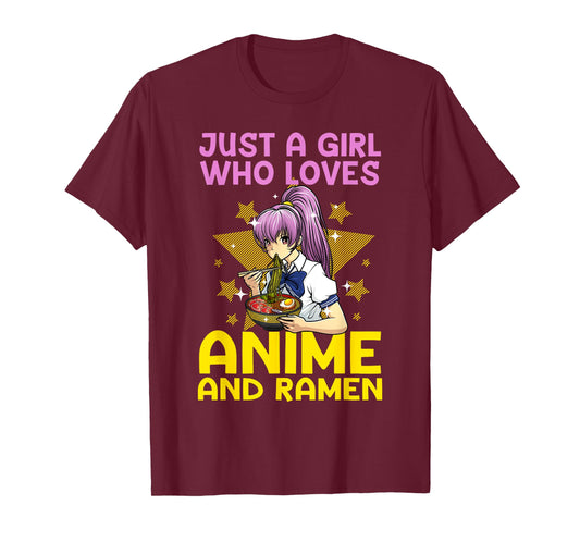 Anime Art for Women Teen Girls Anime Merch Ramen Anime Lover T-Shirt