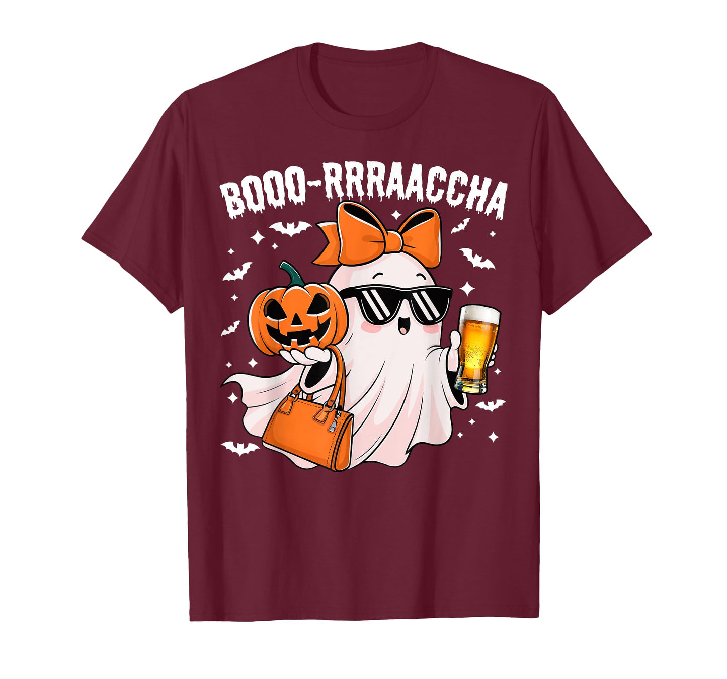 Boo-Racha Halloween Cute Ghost Boo Borracha Funny Men Women T-Shirt