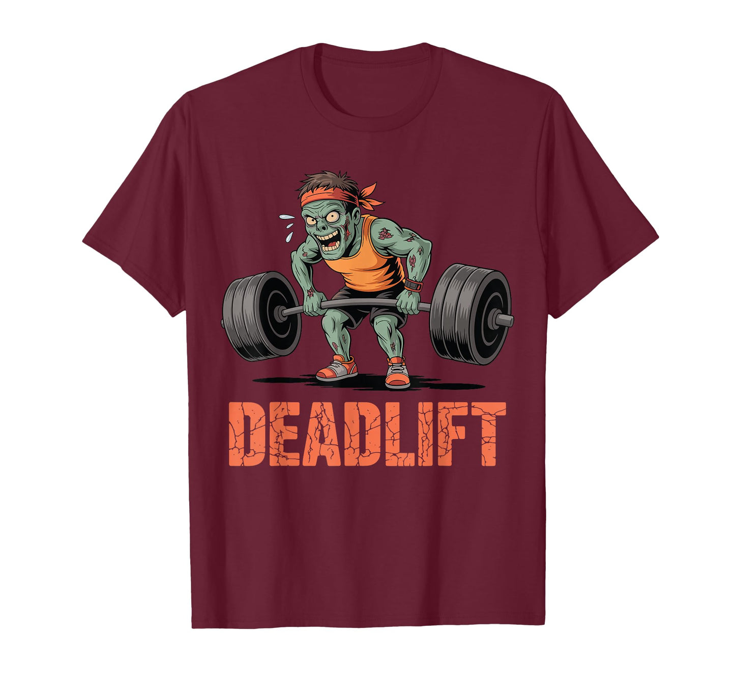 Zombie Deadlift Halloween Gym Workout Spooky Bodybuilding T-Shirt