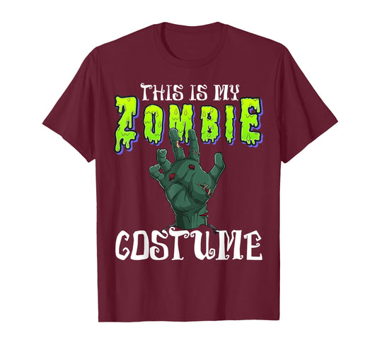 This Is My Zombie Costume - Halloween Costume Zombie Hand T-Shirt