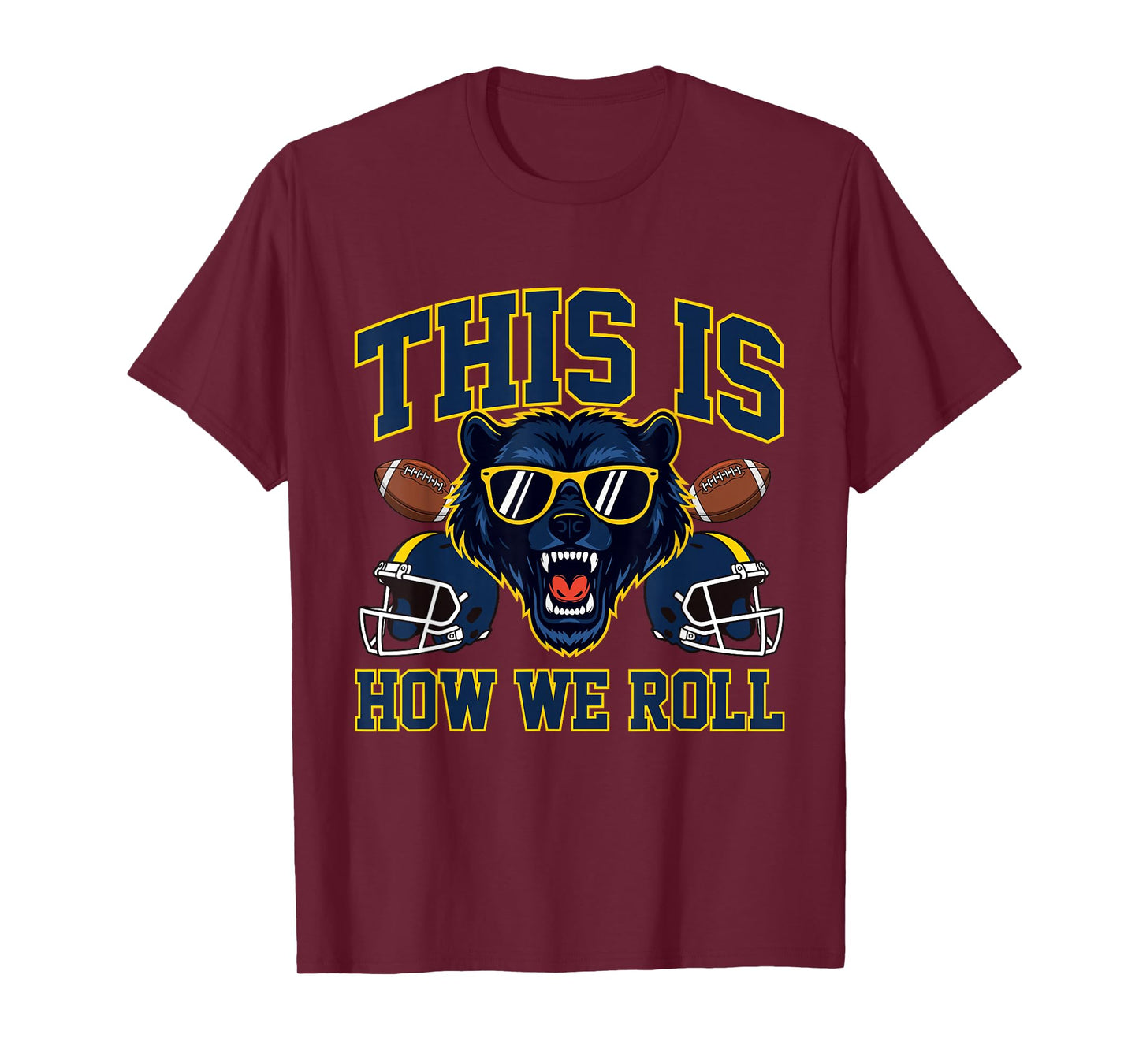 This is How We Roll - Michigan Football Lover Game Day T-Shirt