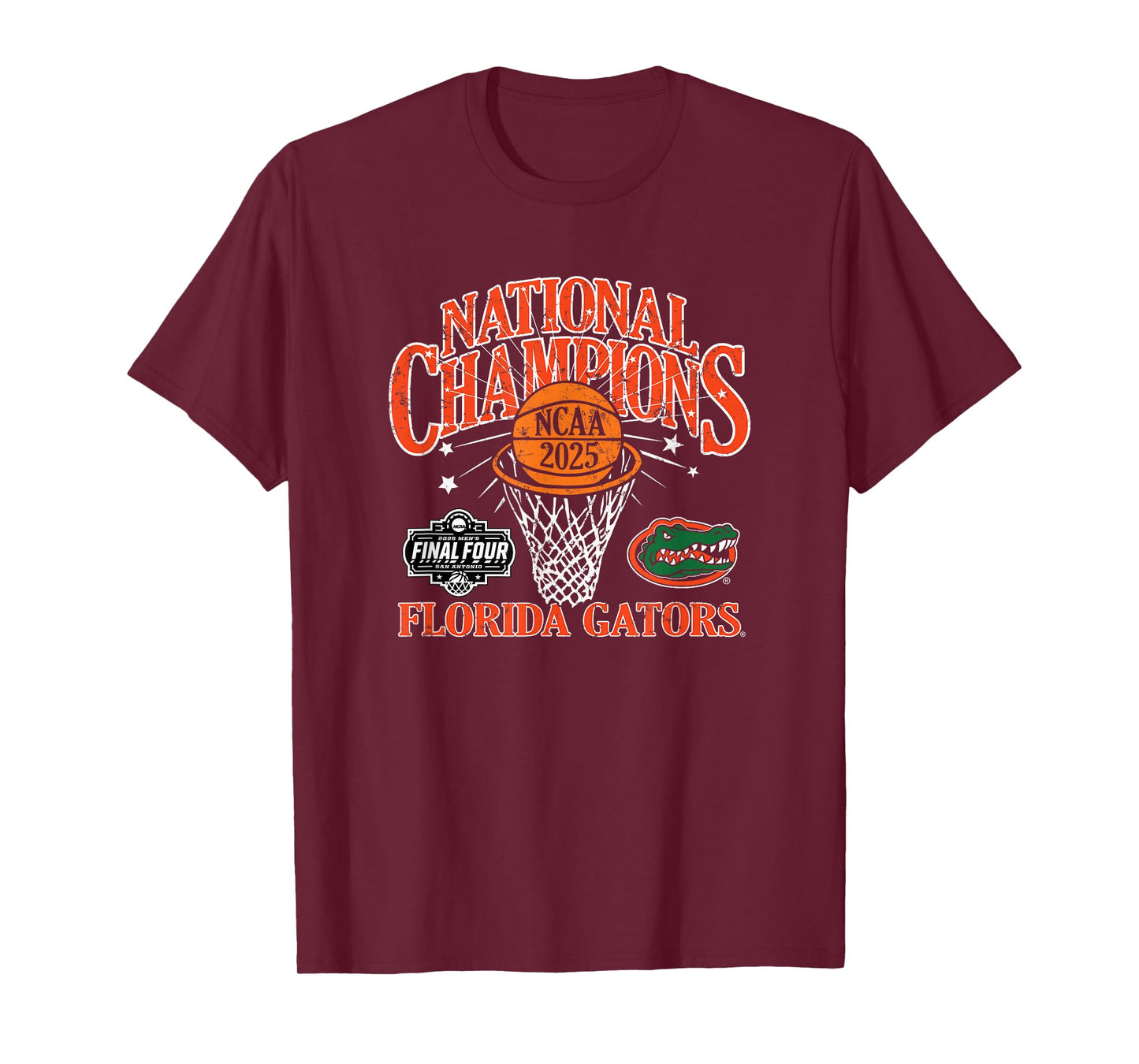 Florida Gators National Champs 2025 Men's Basketball Vintage T-Shirt