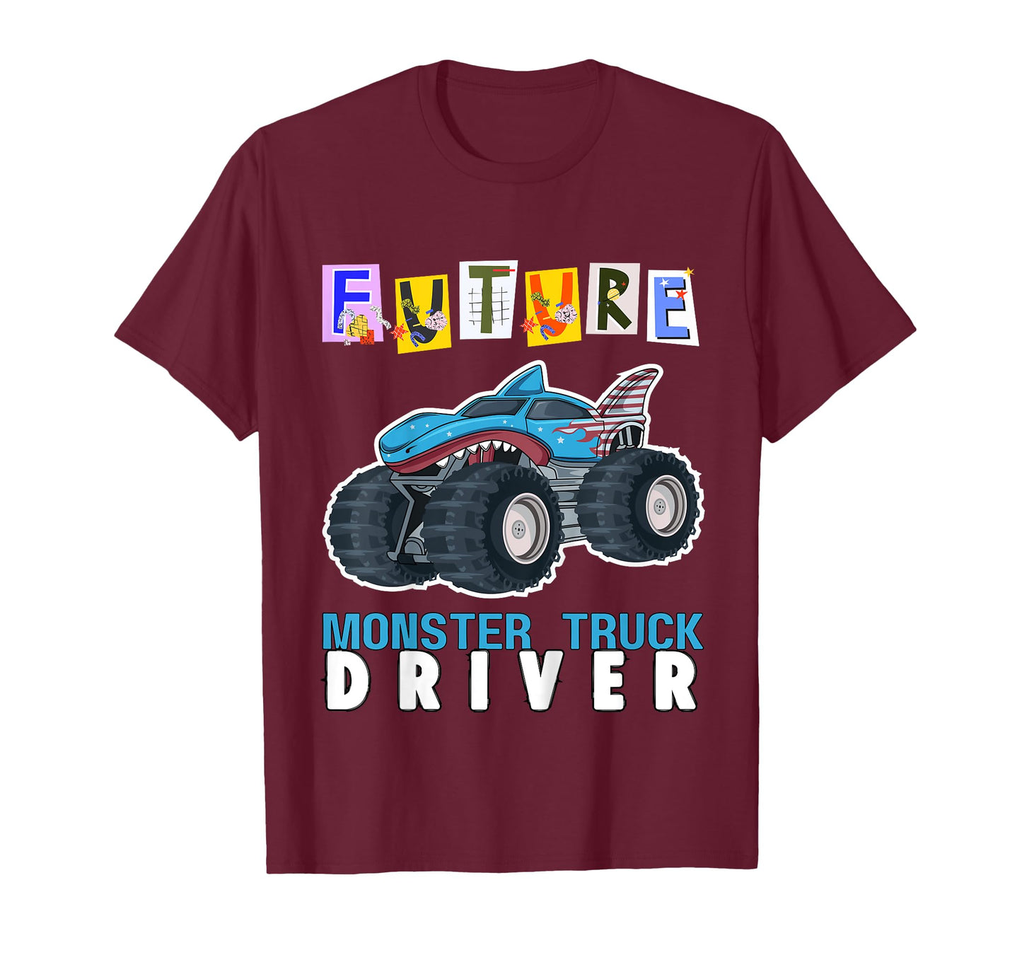 Kids Future Monster Truck Driver Monster Trucks Toddlers Birthday T-Shirt