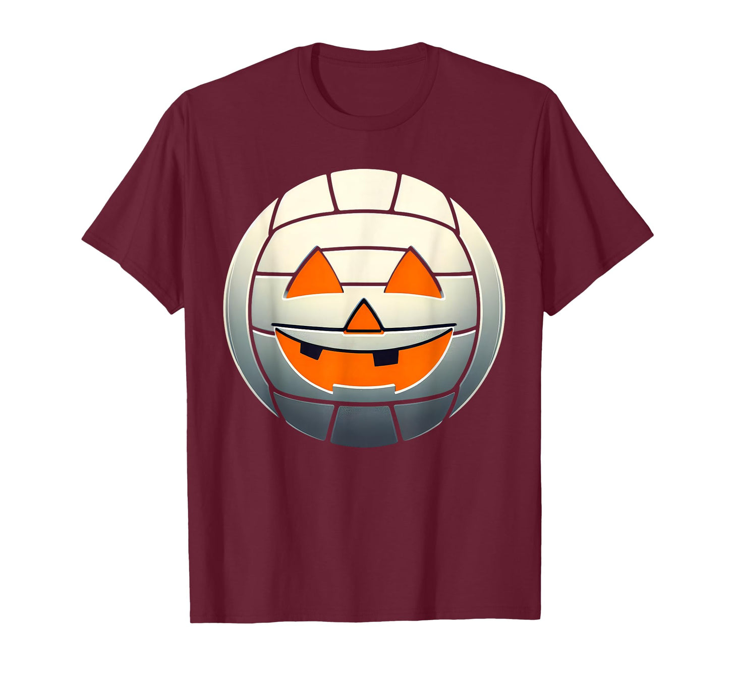 Halloween Jack O Lantern Volleyball Player Coach Pitcher T-Shirt