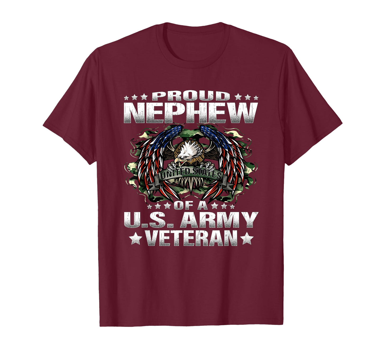 Proud Nephew Of A US Army Veteran Military Vet's Family T-Shirt