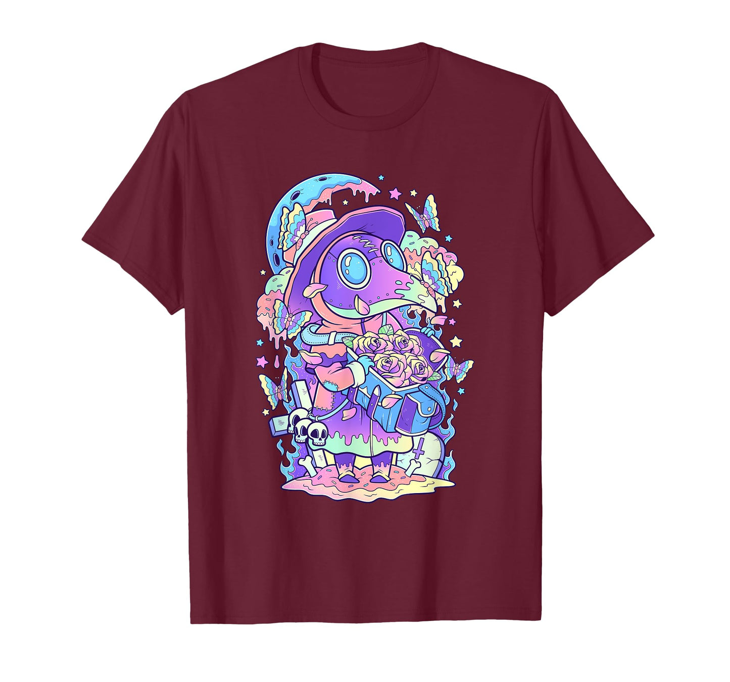 Kawaii Pastel Goth Cute and Scary Plague Doctor T-Shirt