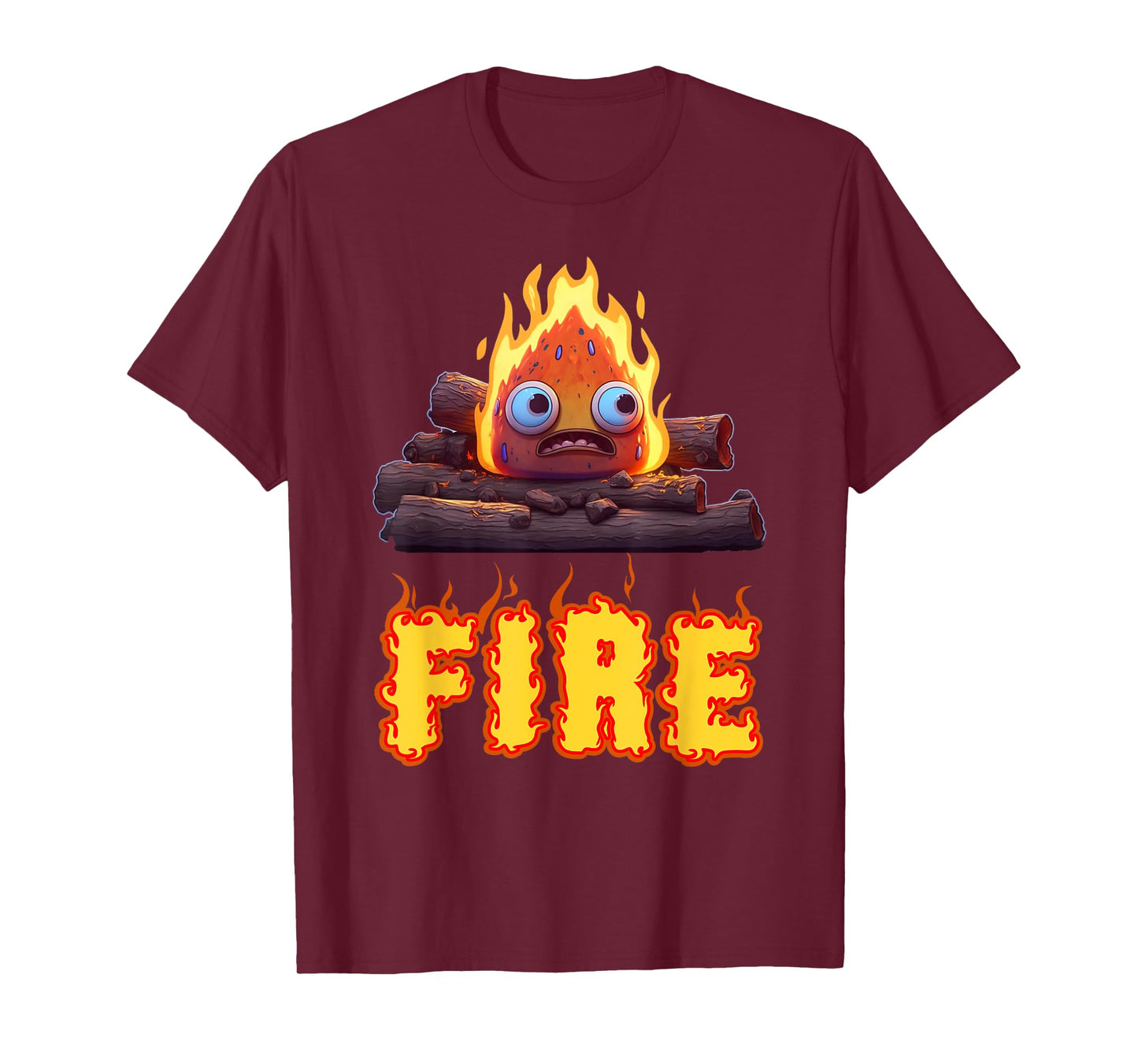 FIRE HALLOWEEN COSTUME FIRE AND ICE MATCHING COUPLES T-Shirt