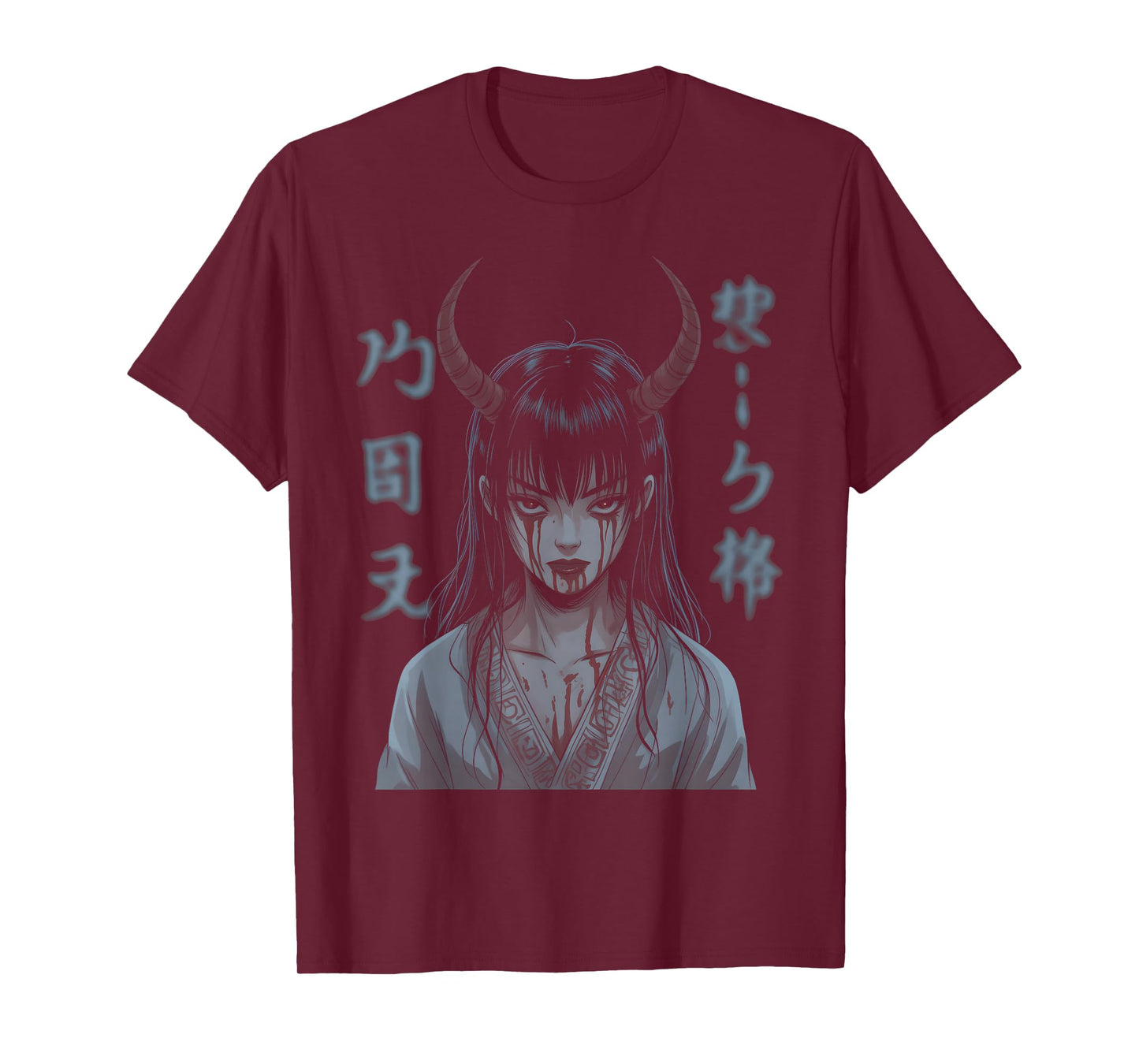 Horror Anime Manga Japanese Creepy Kawaii Goth Grunge Waifu T-Shirt