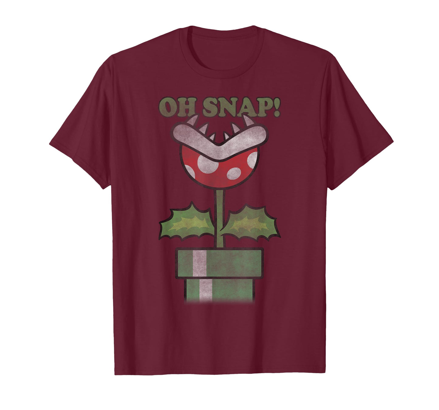 Nintendo Super Mario Piranha Plant Oh Snap Vintage T-Shirt