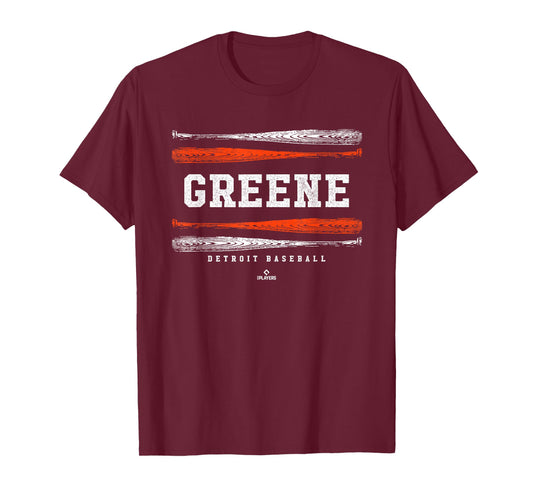 Vintage Baseball Bat Gameday Riley Greene Detroit MLBPA T-Shirt