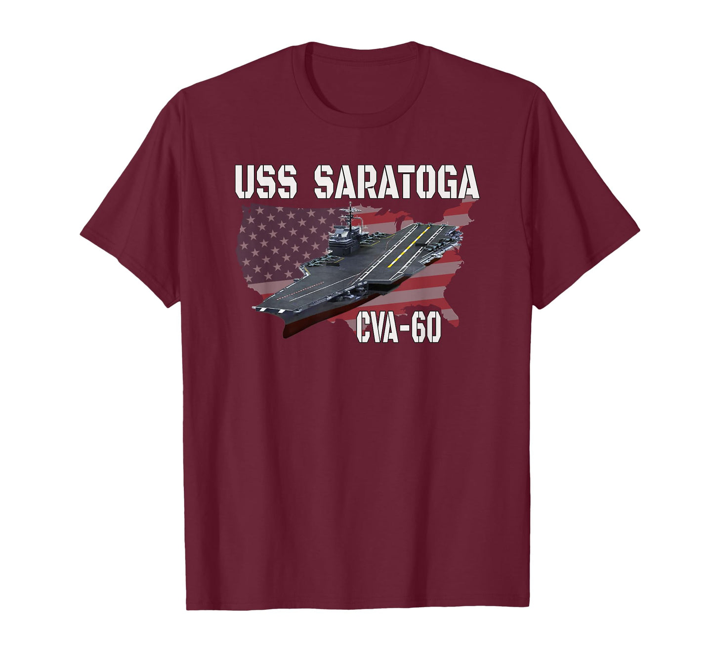 USS Saratoga CVA-60 Aircraft Carrier Veterans Day T-Shirt