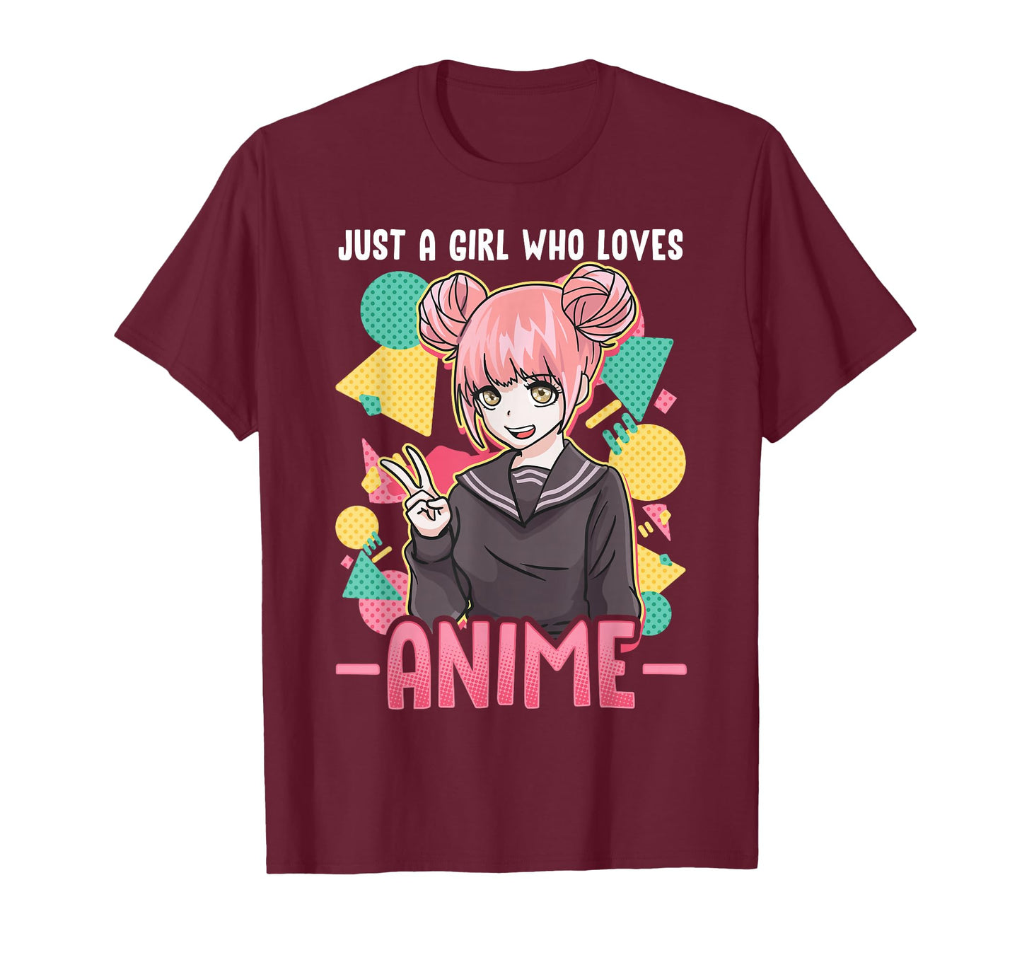 Anime Shirts for Girls Women Just A Girl Who Loves Anime T-Shirt