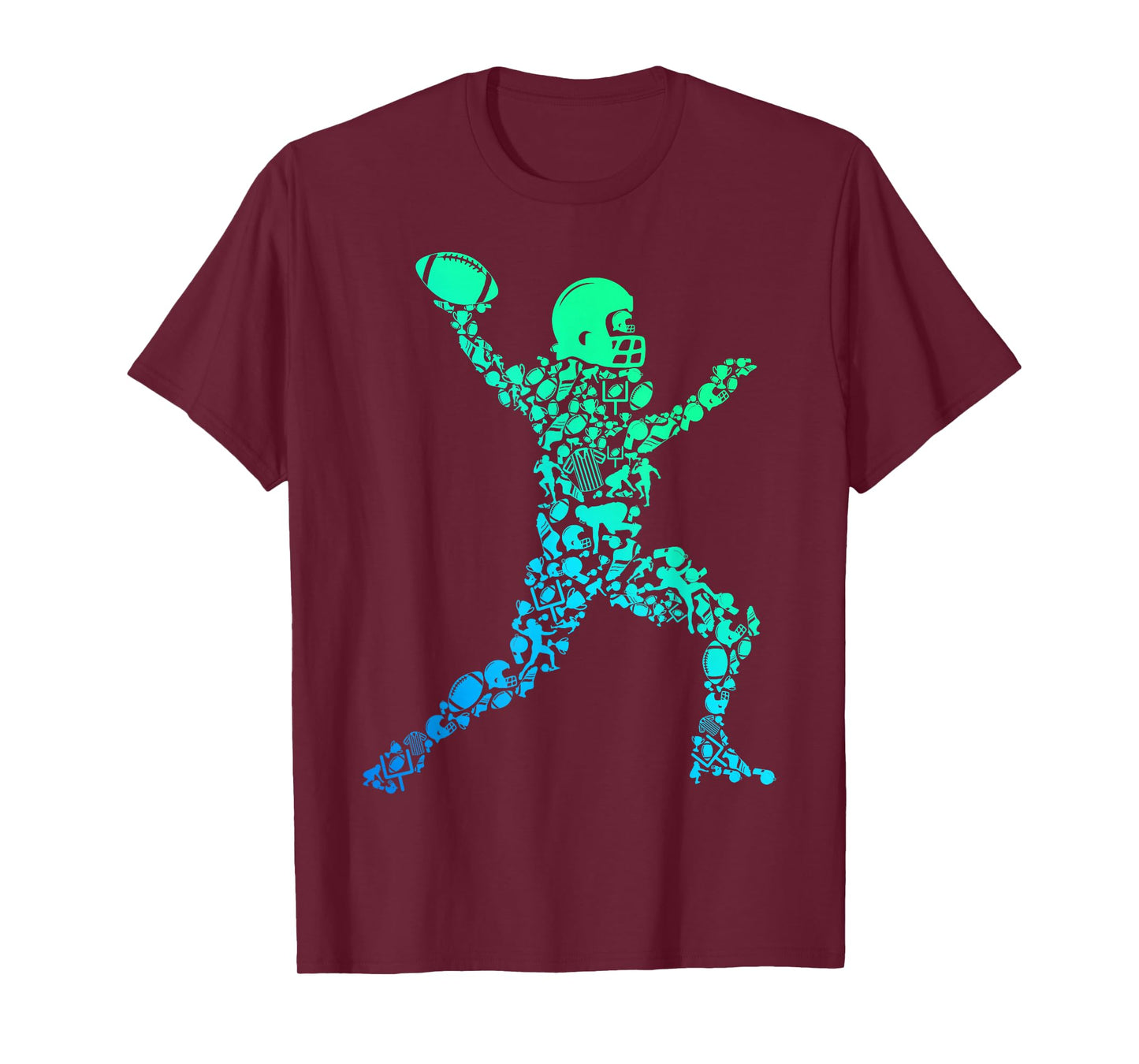 Football American Football Boys Kids Men T-Shirt