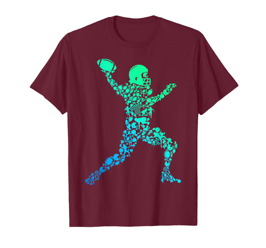 Football American Football Boys Kids Men T-Shirt