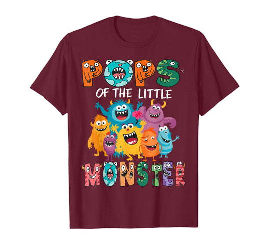 Pops Of The Little Monster Kids 1St Birthday Party T-Shirt