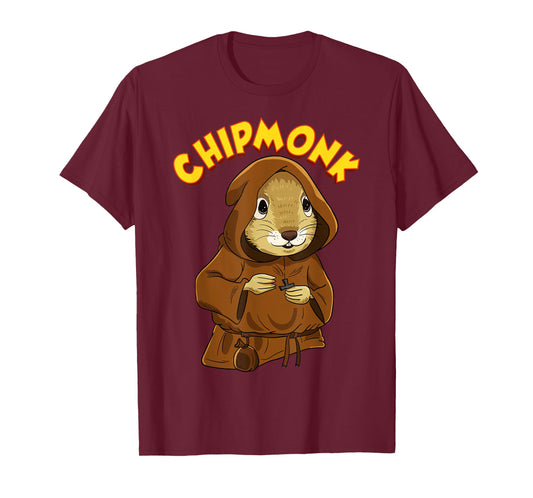 Chipmunk Pun Hilarious Chipmunk Monk T-Shirt