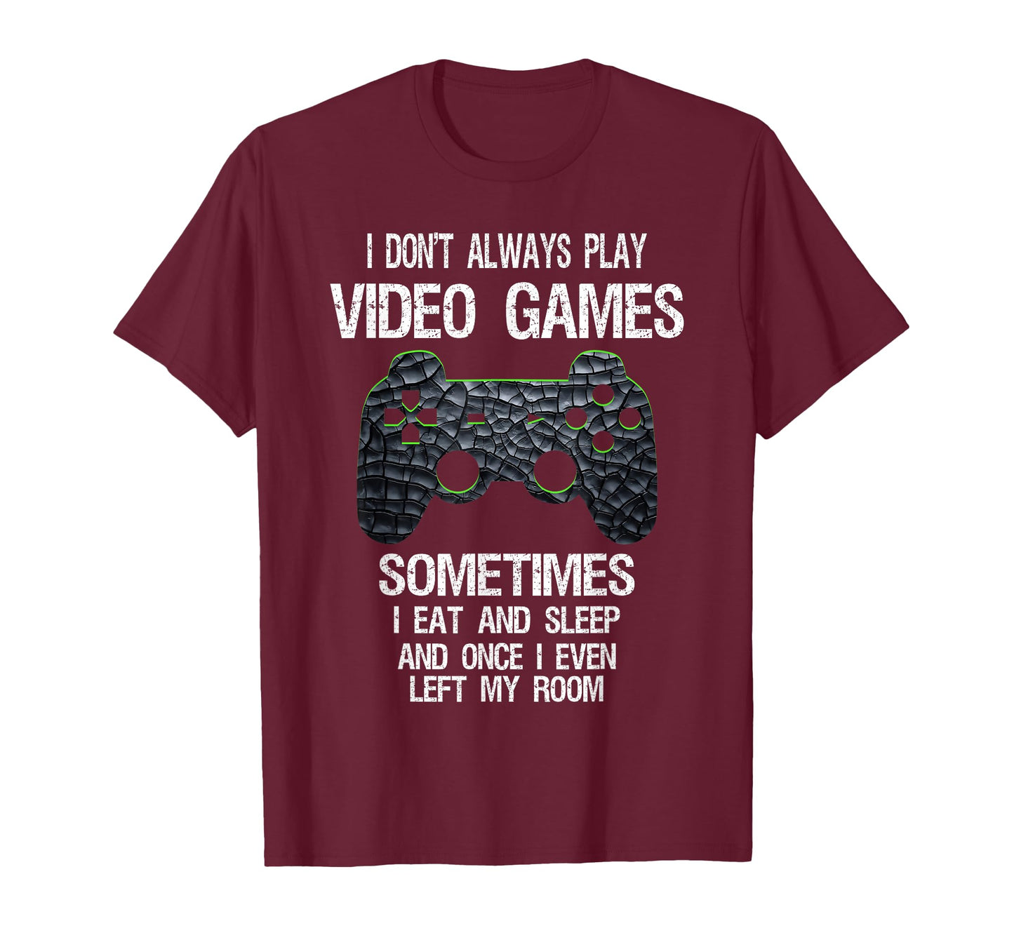 Funny Gamer Video Games Boys Teens T-Shirt - Classic Fit, Black, Cotton Blend