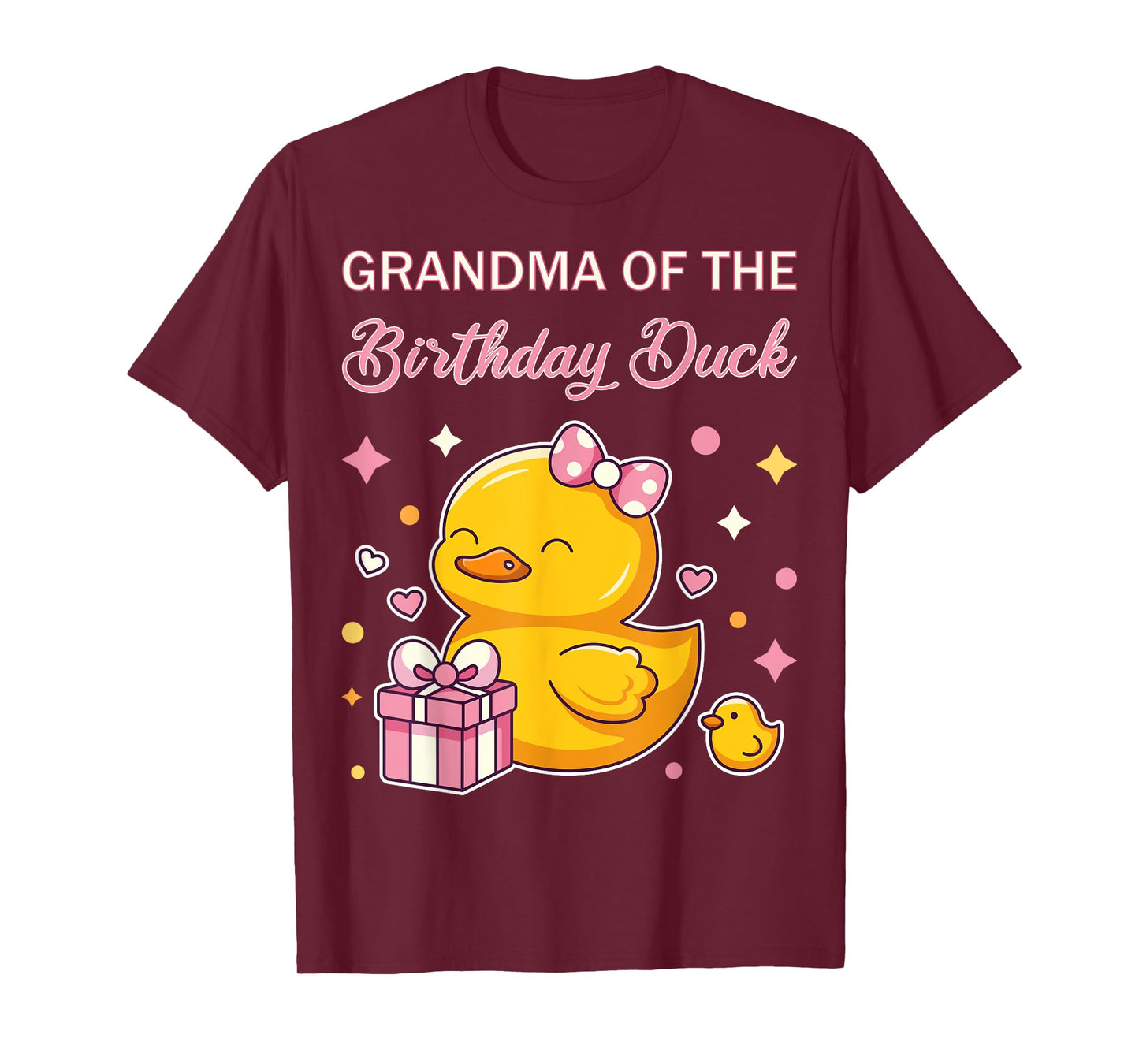 Grandma of the Birthday Duck Christmas Anime Party Outfit T-Shirt