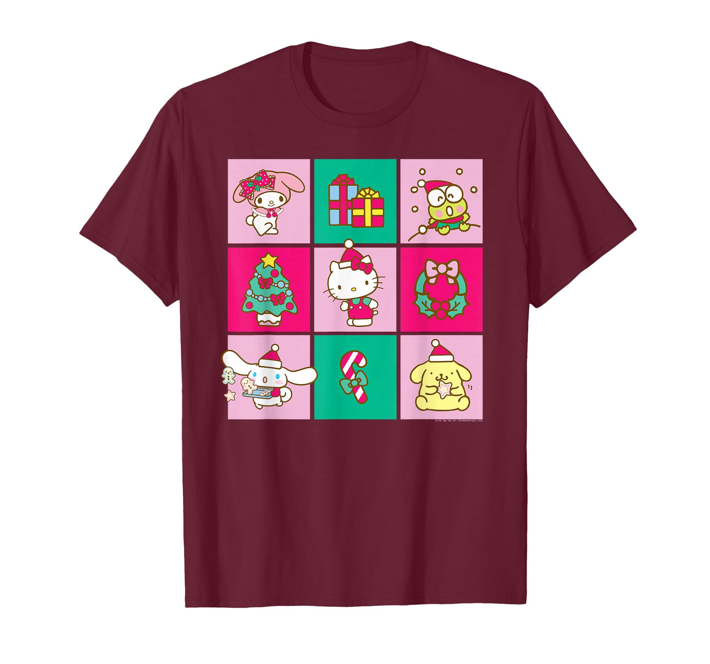 Hello Sanrio Friends Christmas Time Tee Shirt T-Shirt