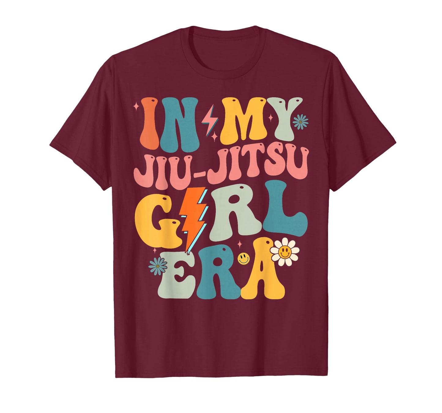 In My Jiu Jitsu Girl Era Groovy Jiu Jitsu Girls Retro T-Shirt
