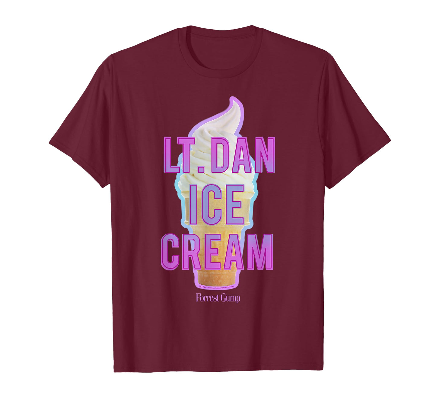 Forrest Gump Lt. Dan Ice Cream Logo T-Shirt