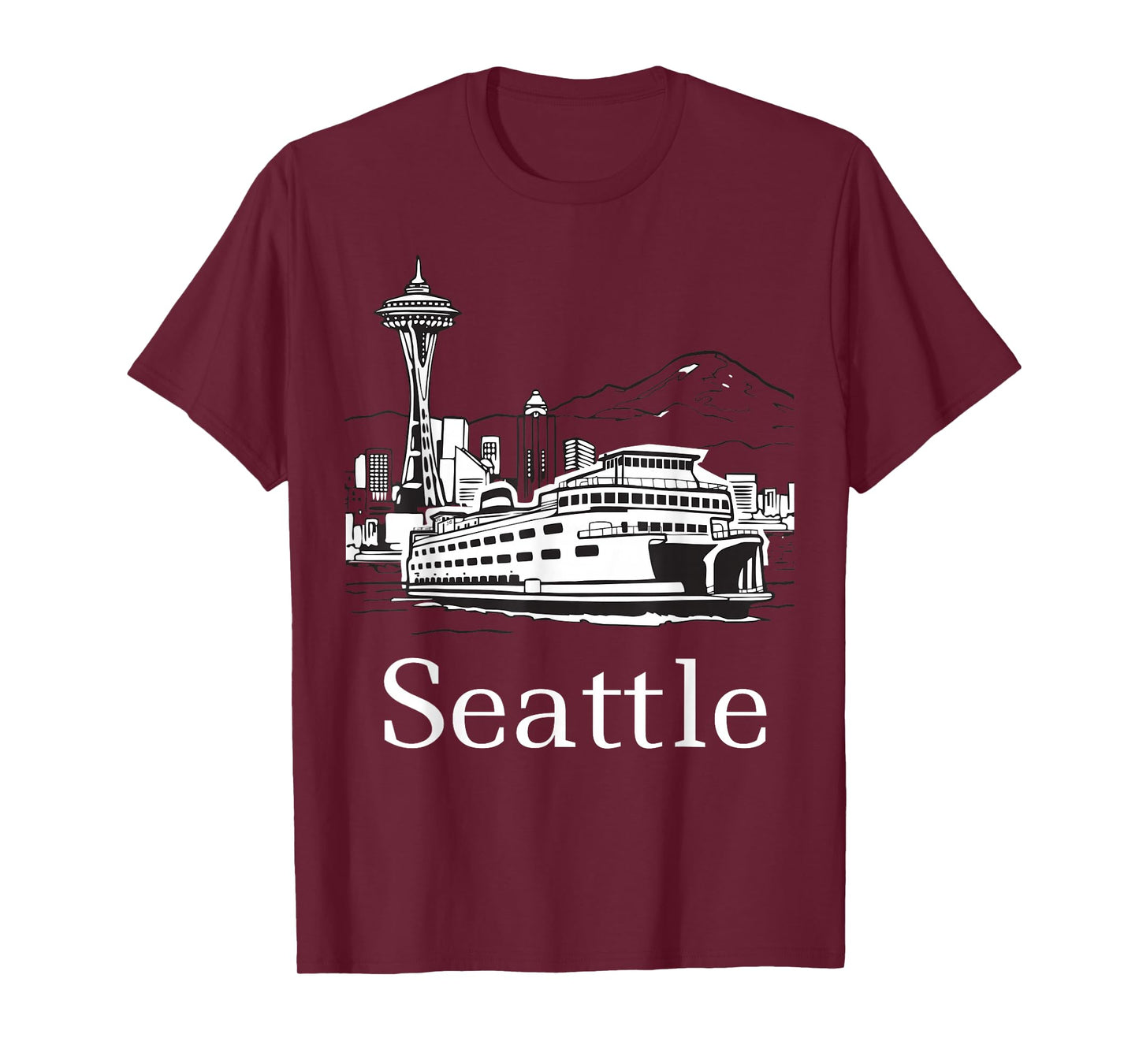 Seattle Skyline Island Ferry T-Shirt