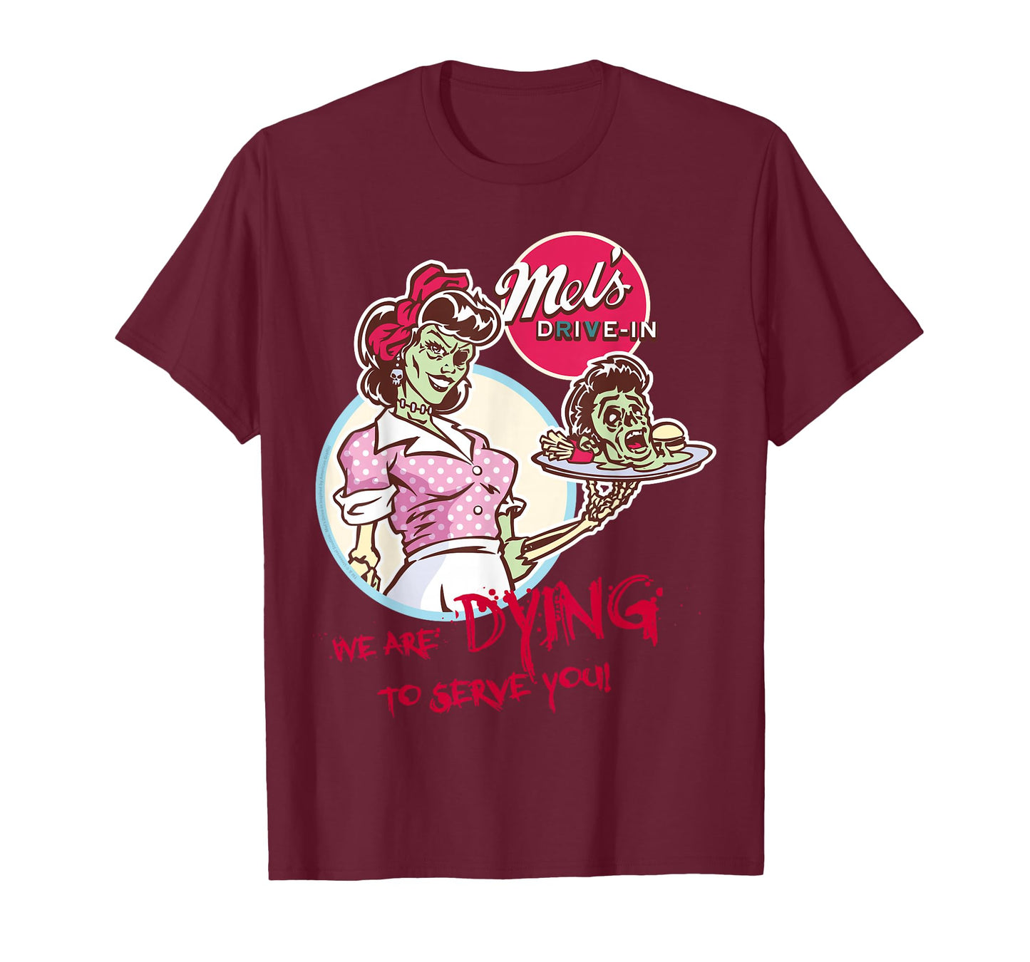 Halloween Horror Nights Mel’s Zombie Diner Front & Back T-Shirt