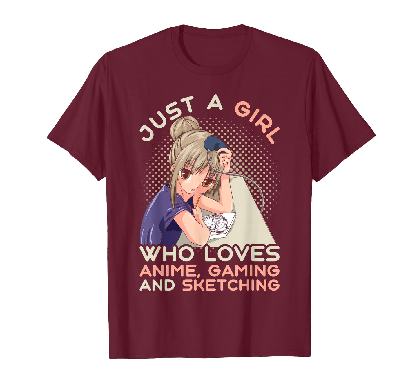 Video game Gaming Manga Drawing Anime Gamer Girls T-Shirt