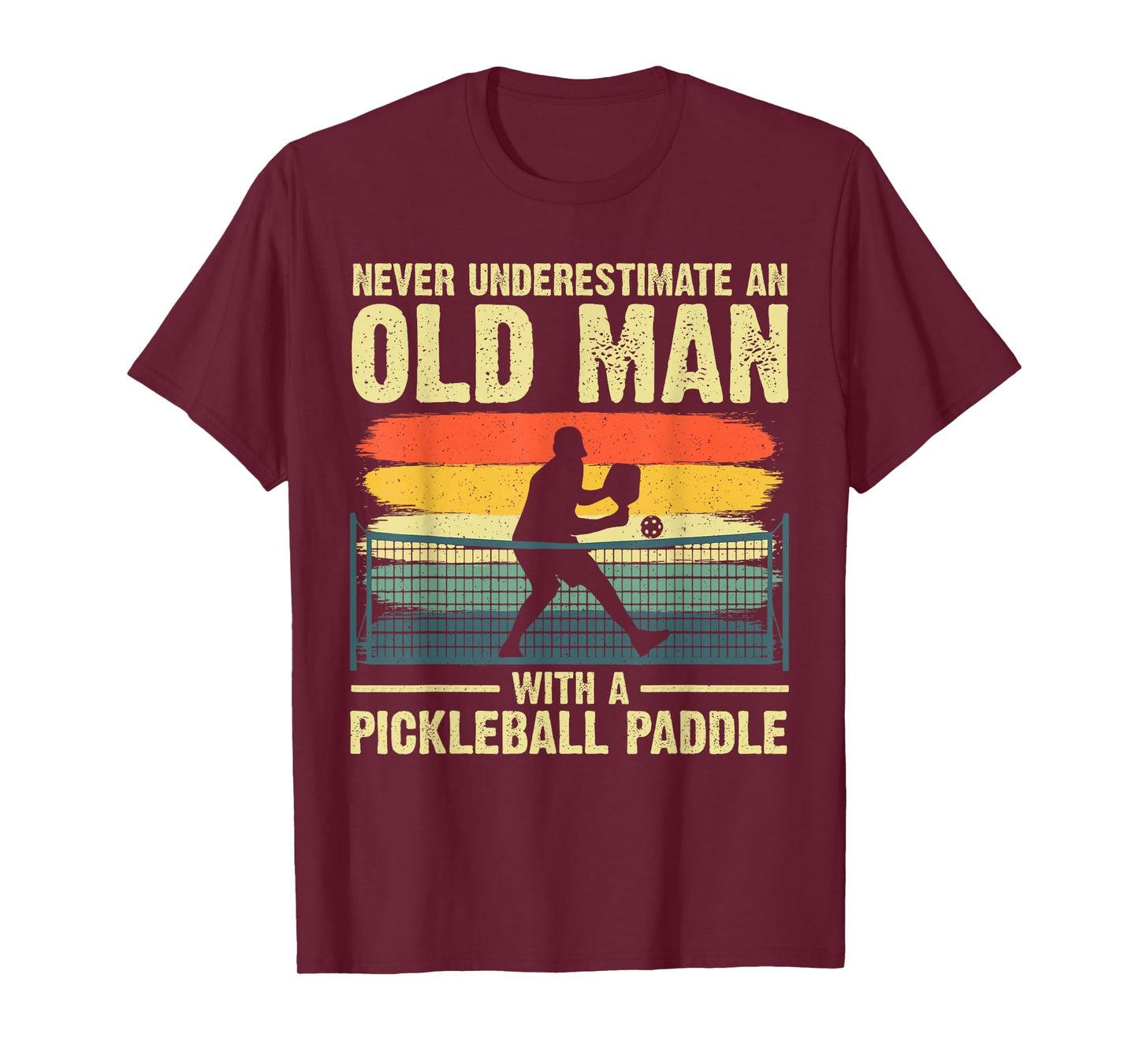 Cool Pickleball Design For Men Grandpa Pickleball Player T-Shirt