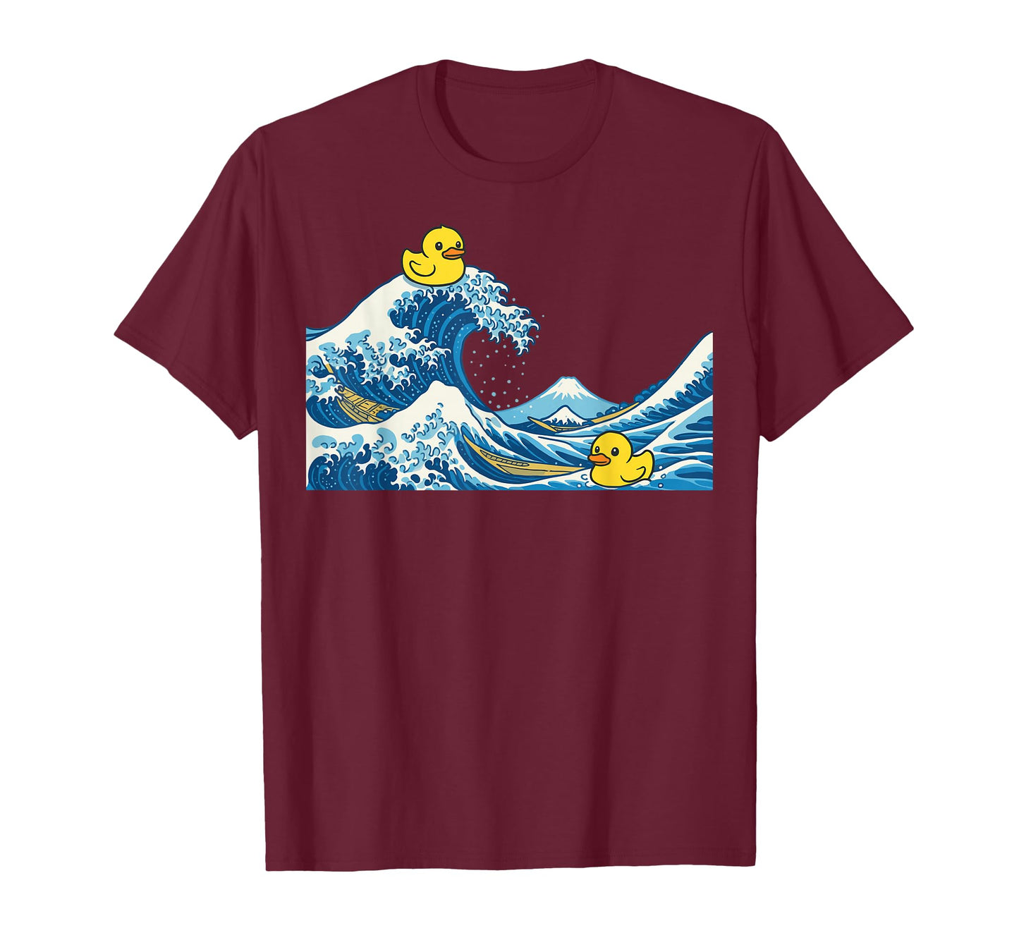 Rubber Duck Surfing Japanese Wave T-Shirt