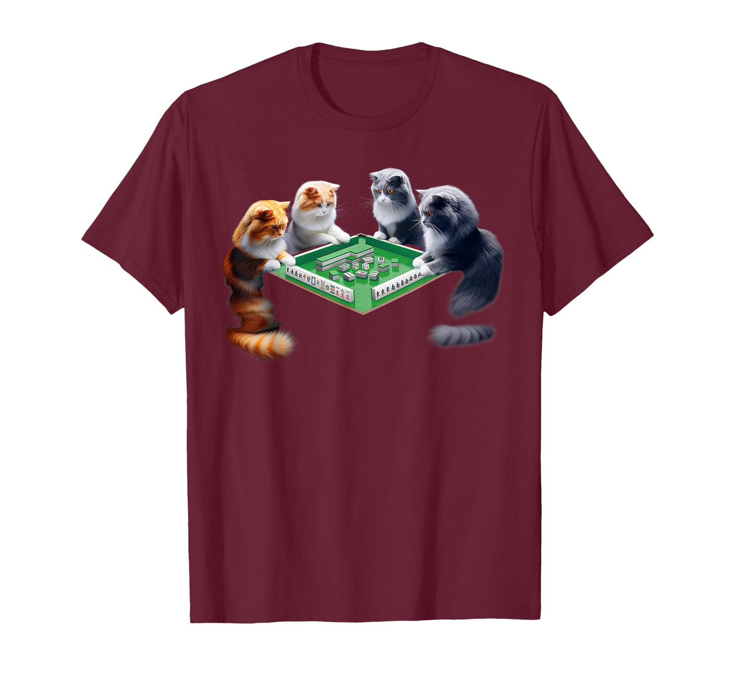 Mahjong Player Mahjong Lover Chinese Cat Lover Meowjong T-Shirt