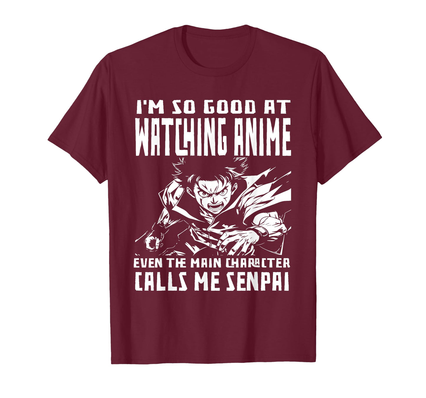 Watching Anime Even Character Calls Senpai Funny Anime Kids T-Shirt