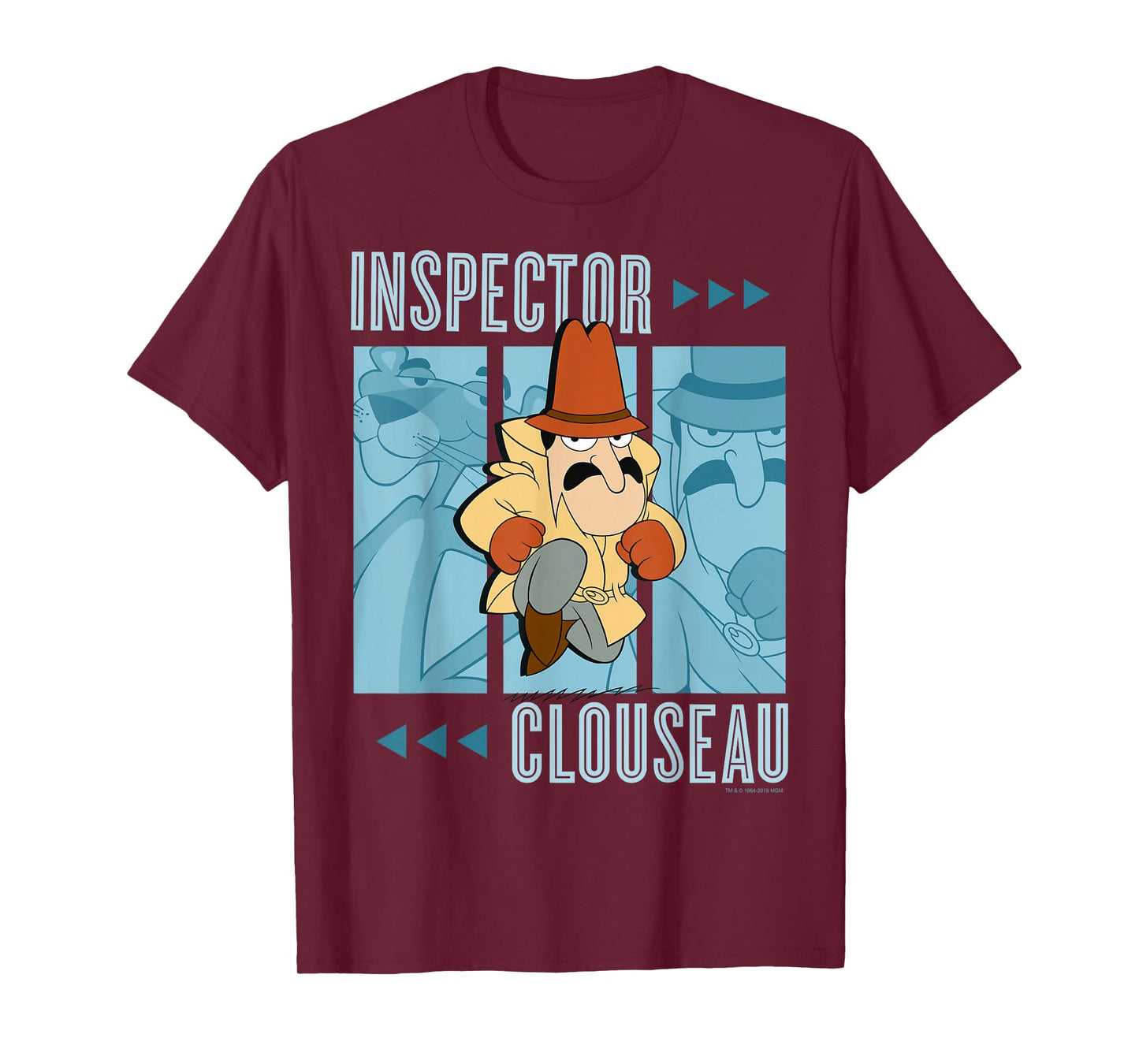Pink Panther Inspector Clouseau Trio Panels T-Shirt