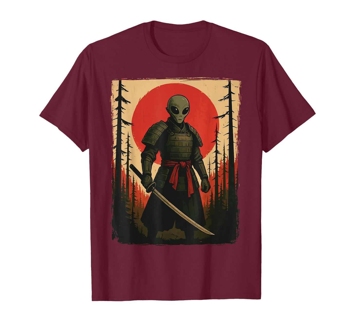 Alien Samurai Japanese Sword T-Shirt