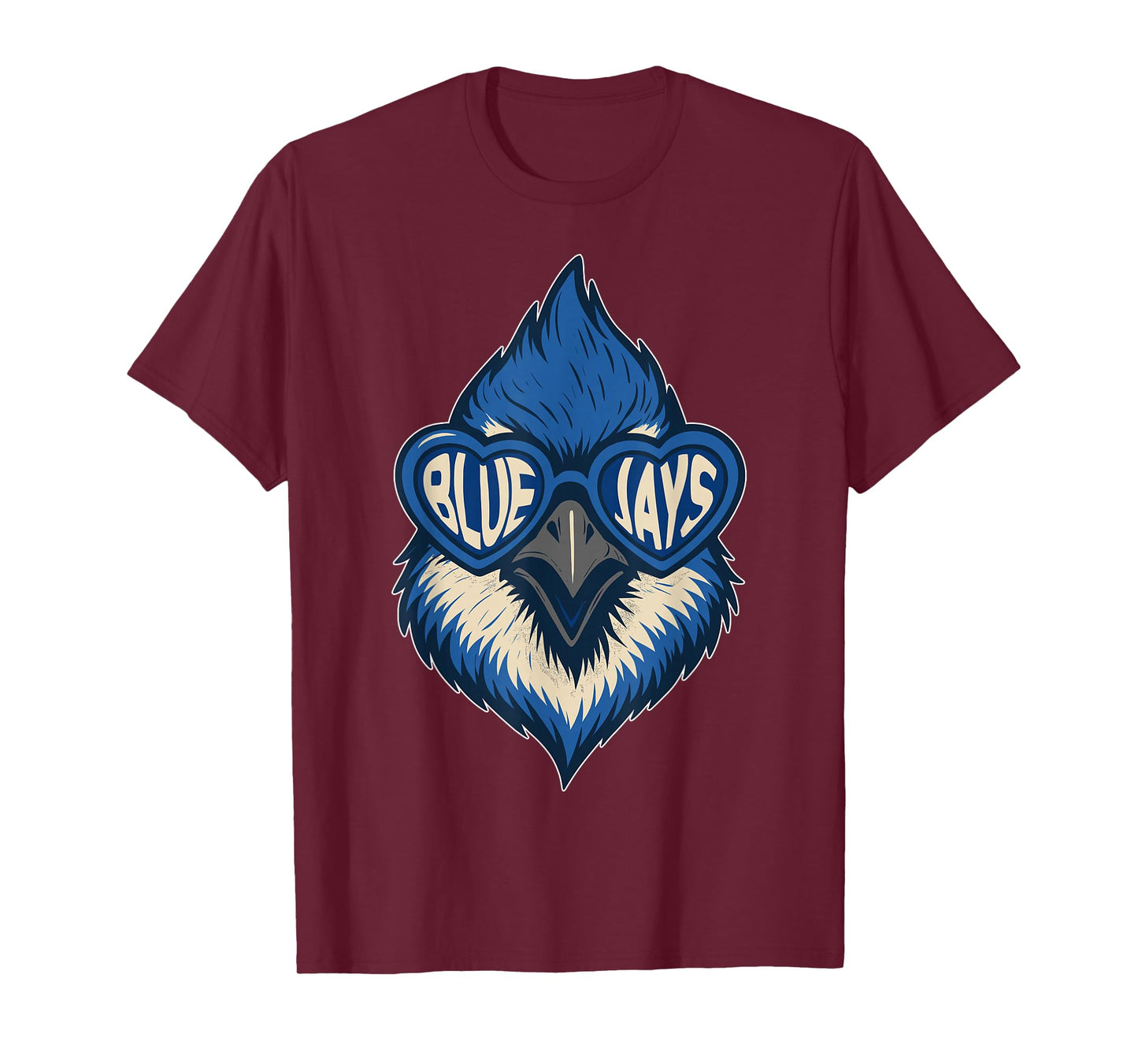 Blue Jay Bird Retro Men Women Kids T-Shirt