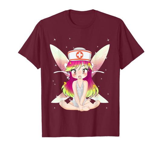 Anime Pixie Fairy Nurse Appreciation International Nurse Day T-Shirt