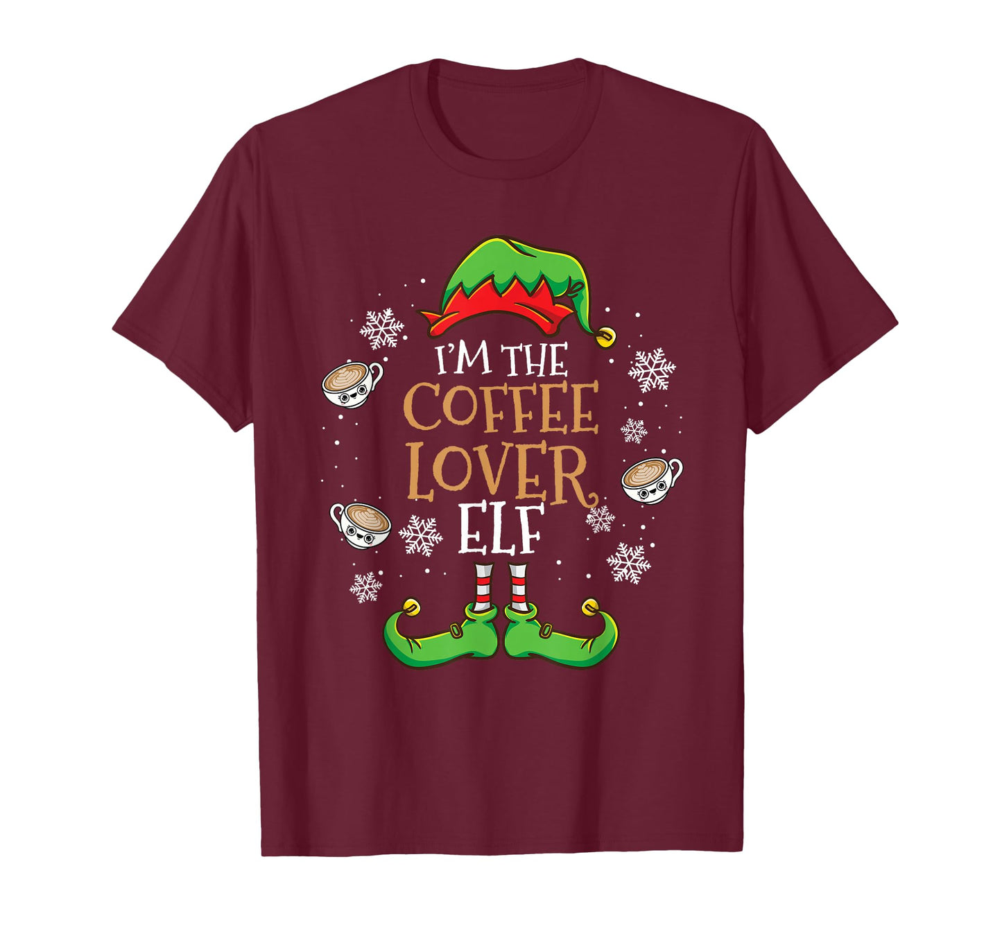 Im The Coffee Lover Elf Christmas T-Shirt