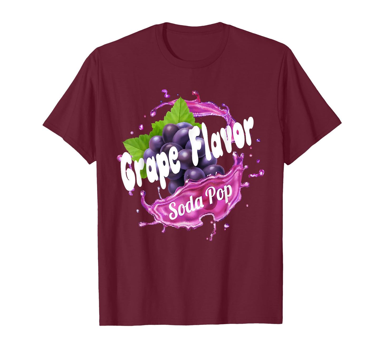 Grape Flavor Soda Pop Costume for Adults and Kids T-Shirt