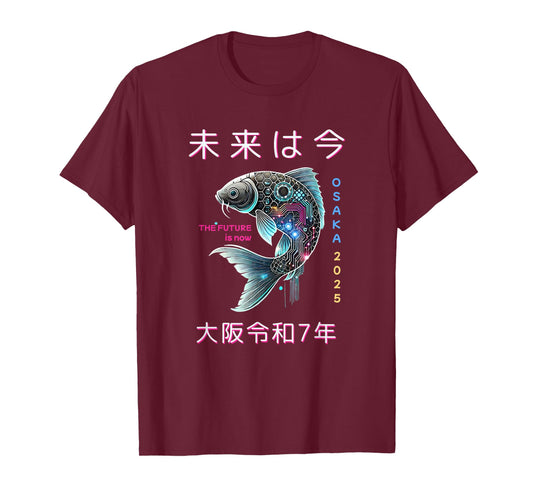 Osaka 2025 Japan Futuristic Koi Design. The Future is Now T-Shirt