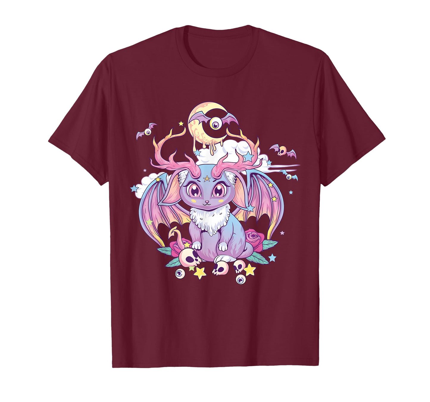 Pastel Goth Creepy Occult Satanic Jackalope Kawaii Menhera T-Shirt