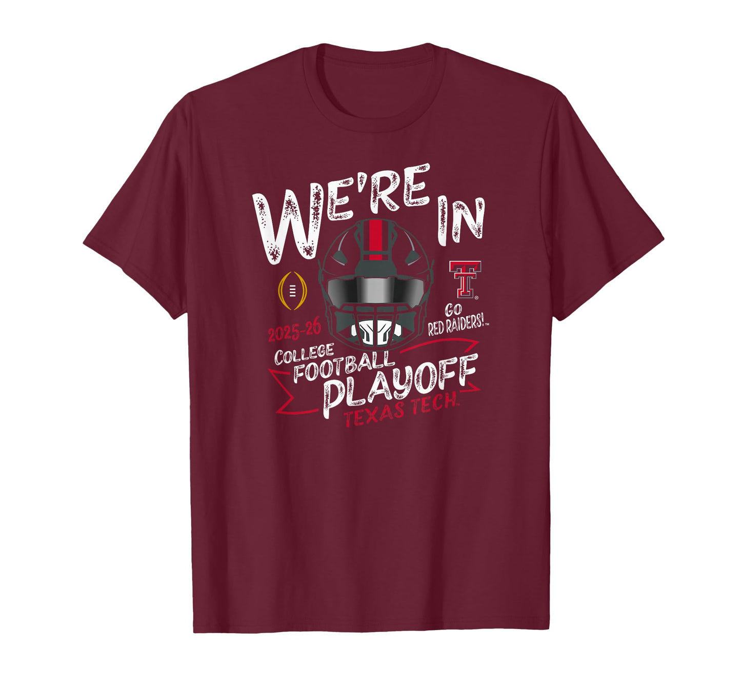 Texas Tech Red Raiders College Football Playoff 2025-26 CFP T-Shirt
