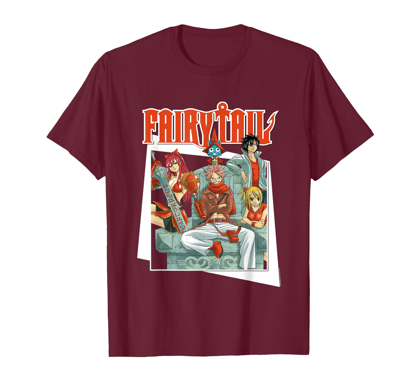 Fairy Tail Manga All Red Team Natsu T-Shirt