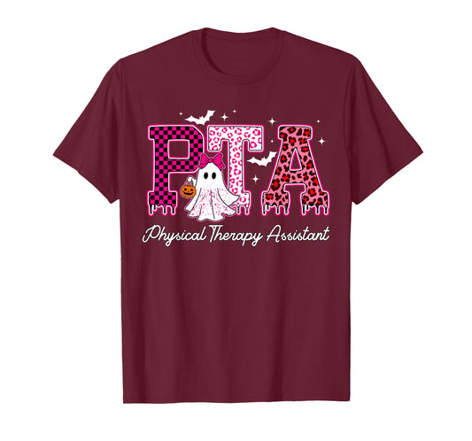 PTA Physical Therapy Assistant Fall Halloween Spooky Season T-Shirt