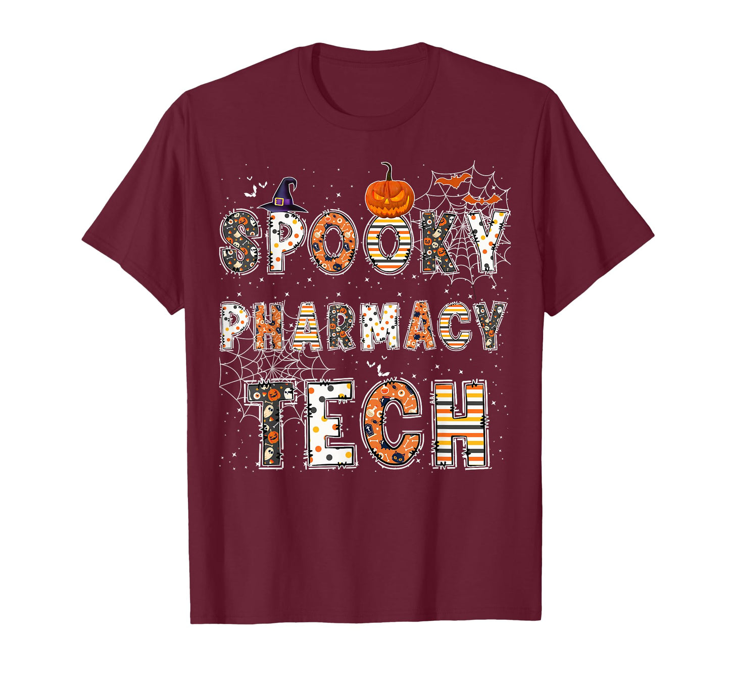 Spooky Pharmacy Technician Halloween Costume Pharmacy Tech T-Shirt